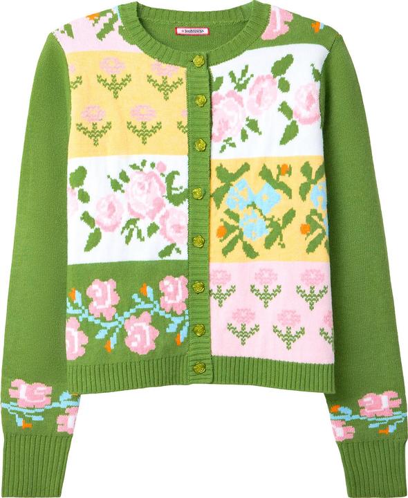 Joe Browns Floral Patchwork Cardigan (38)
