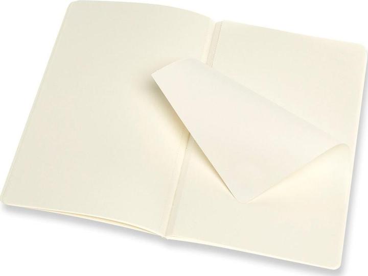 Image du produit Moleskine Flounce L/A5, lot de 2, vierge, couverture souple, rouge corail, bleu aigue-marine (13 x 21 cm, Blanc, Couverture souple)