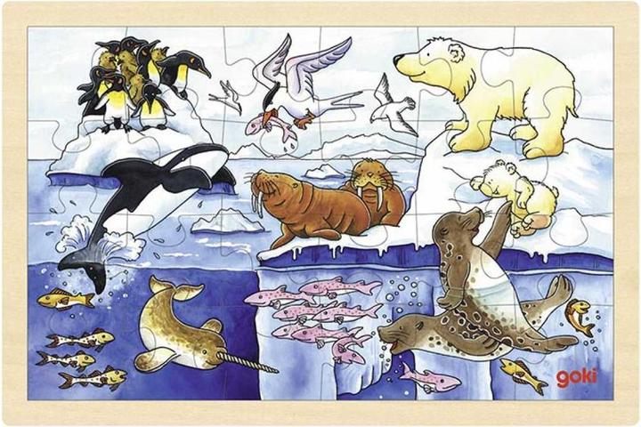 Image du produit Goki Puzzle à assembler Animaux polaires (24 pièces)