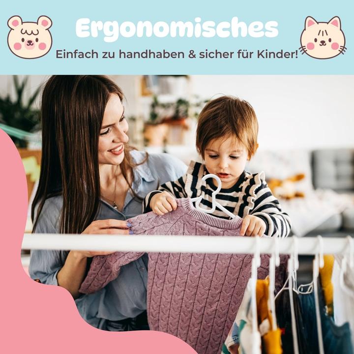 Actual product image DecoBella Kleiderbügel für Baby & Kinder (6 x)