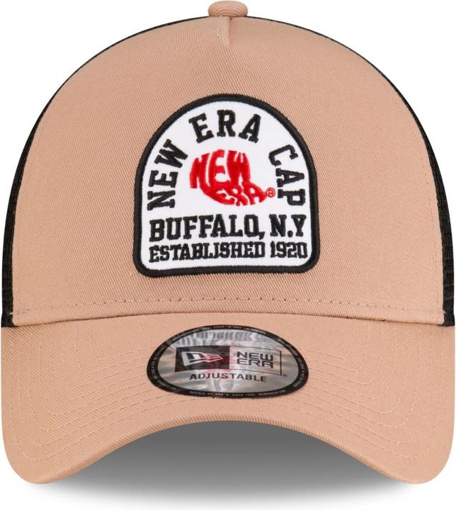 Actual product image New Era 9Forty A-Frame Trucker Cap - State Patch Beige (One size)