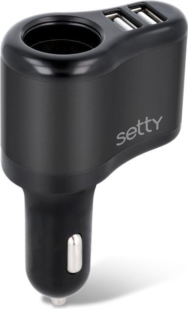 Setty auto contactdoos splitter RGS-01 2x USB 2A