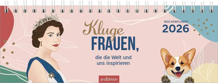 Produktbild Tischkalender Kluge Frauen, die die Welt und uns inspirieren 2026 (30 x 11.5 cm, Harter Einband, Deutsch)