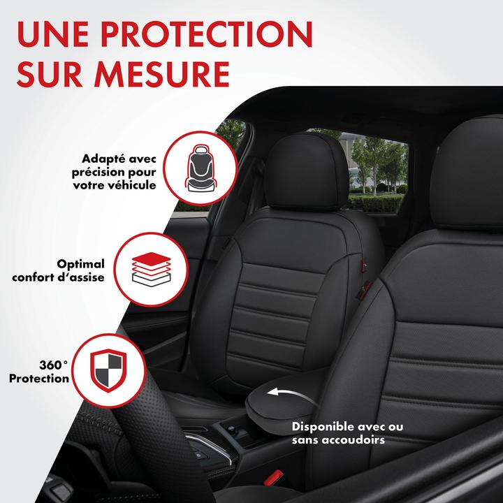 Image du produit Walser Housse de siège pour Hyundai ix35 (LM, EL, ELH) 08/2009-aujourd'hui, 2 housses de siège simples