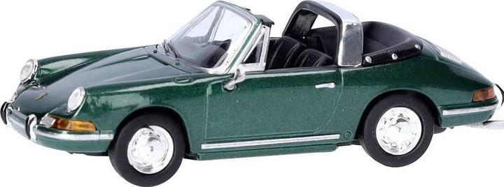Herpa 033732-004 H0 PKW Modell Porsche 911 Targa, grünmetallic