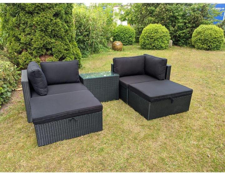 Image du produit GreenGarden 25896 Rotin Premium Coin salon modulaire "Miami" pour 2-4 personnes