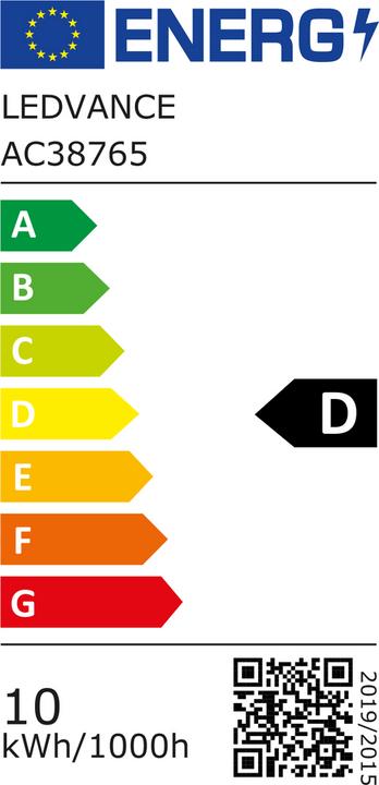 Label énergétique Osram Tube à Led (G5, 10 W, 1500 lm, 1 x, D)