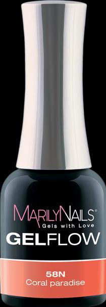Marily Nails GELFLOW – 58N Coral Paradise (Coral Paradise, UV-Gel Lack)