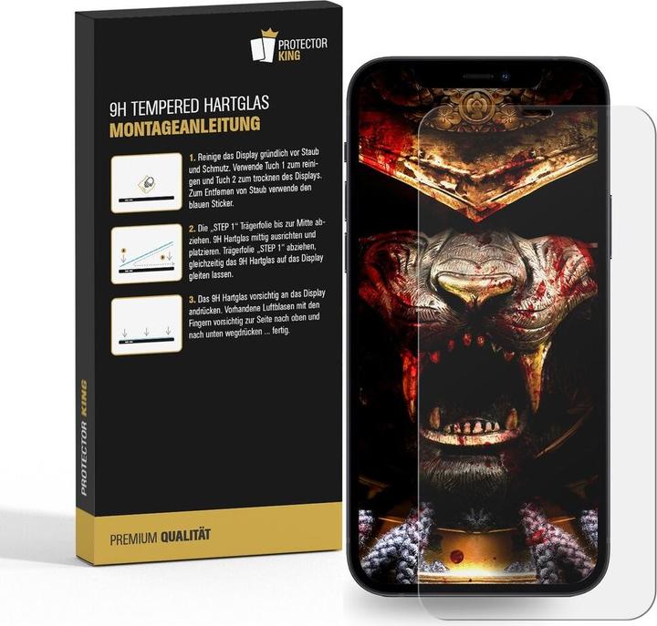 Produktbild Protectorking 3x 3D A++ echtes Tempered 9H Panzerhartglas KLAR (3 Stück, Apple iPhone 12 Pro)