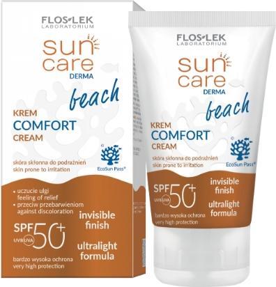 Produktbild Floslek Sun Care Derma Beach Creme Comfort SPF 50+, 50 ml (Sonnencreme, SPF 50+, 50 ml)