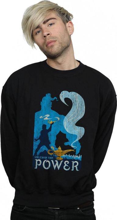 Actual product image Disney Mens Aladdin Movie Unleash The Power Sweatshirt (4XL)