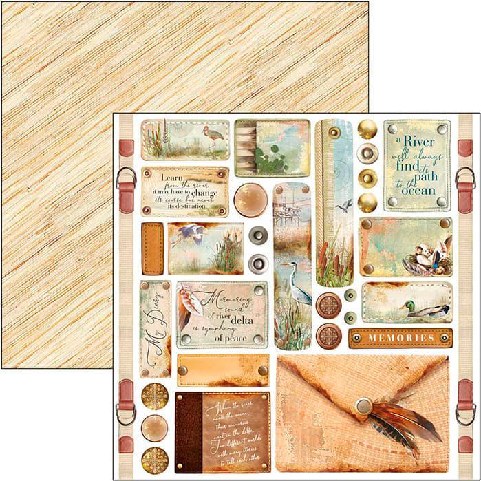 Produktbild Ciao Bella Scrapbook-Papier "delta", 12 Blatt, 30,5 x 30,5 cm (190 g/m², 12 x)
