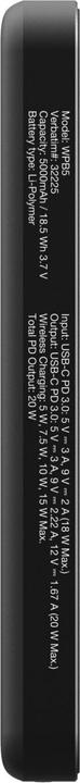 Actual product image Verbatim Charge 'n' Go Essentials Power Bank Magnetic Wireless 5000mAh Black (5000 mAh, 20 W, 18.50 Wh)