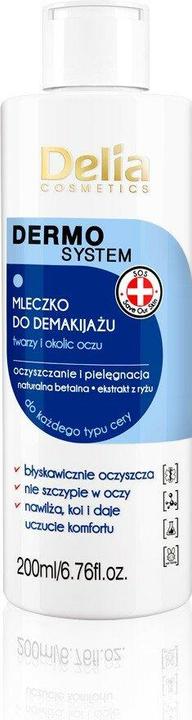 Immagine prodotto Delia Cosmetics Dermo System Latte Idratante Struccante Viso e Occhi (Lozione detergente, 200 ml)