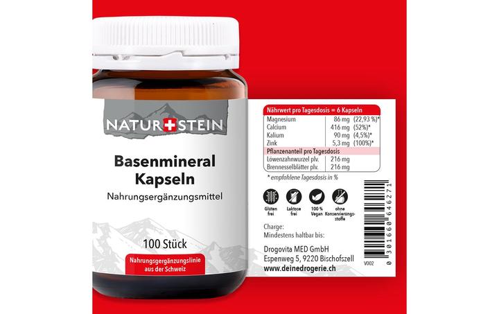 Produktbild Naturstein Basen (100 Stück, Kapseln, 181 g)