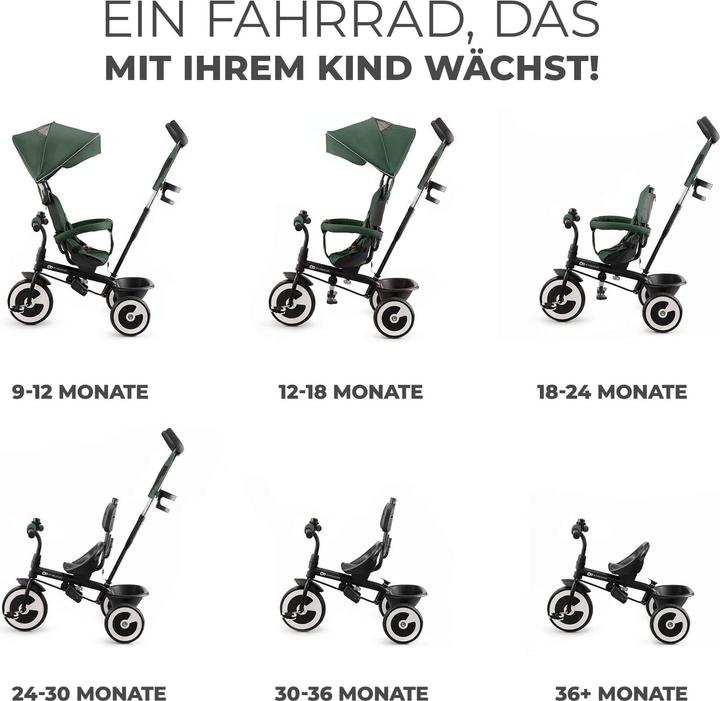 Productafbeelding KinderKraft driewieler ASTON MYSTIC GROEN
