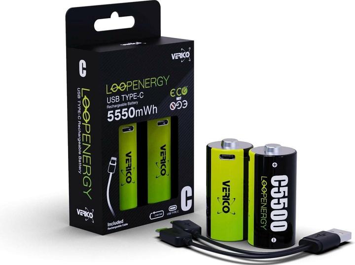 Verico LoopEnergy Baby C 1,5V (2 Stk., C, 3700 mAh)