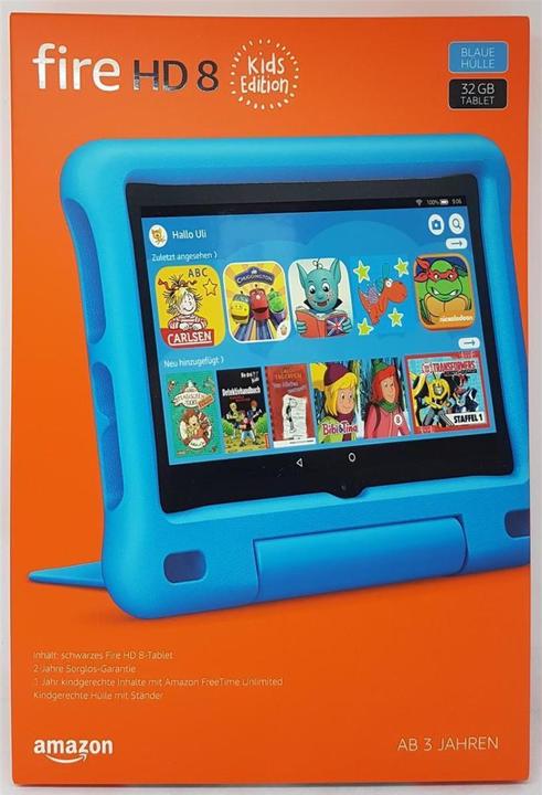 Image du produit Amazon Fire HD 8 Kids (2020), housse incluse (8", 32 Go, Bleu)