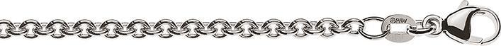 Produktbild Natsumi Schmuck Halskette Weissgold 18K/750 Anker rund 3.1mm (750/18 K Weissgold)