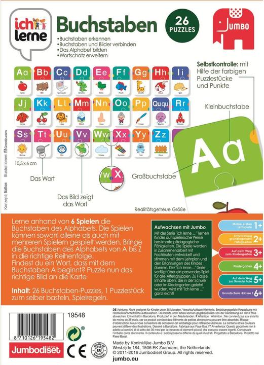 Produktbild Jumbo Ich lerne Buchstaben (Deutsch)