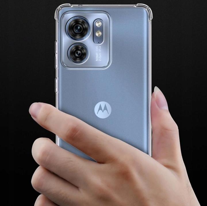Actual product image Screenguard Motorola Edge 40 Cover Crystal Soft Airbag Bumper (Motorola Edge 40)