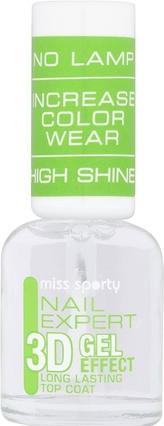 Actual product image Miss Sporty Nail Expert 3D Gel Effect Curing Varnish 8ml (UV gel varnish)