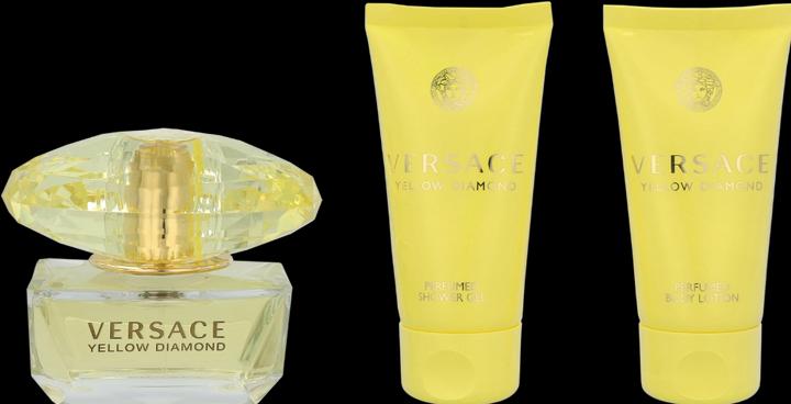 Actual product image Versace Yellow Diamond Christmas 2024 Eau de Toilette / BShower Gel / Body Lotion (Fragrance set)