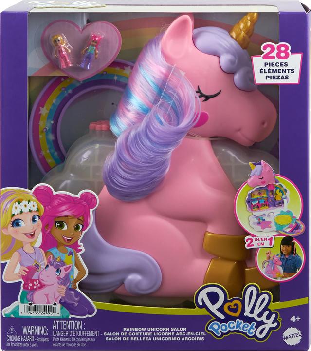 Actual product image Polly Pocket Unicorn Hair Game Box