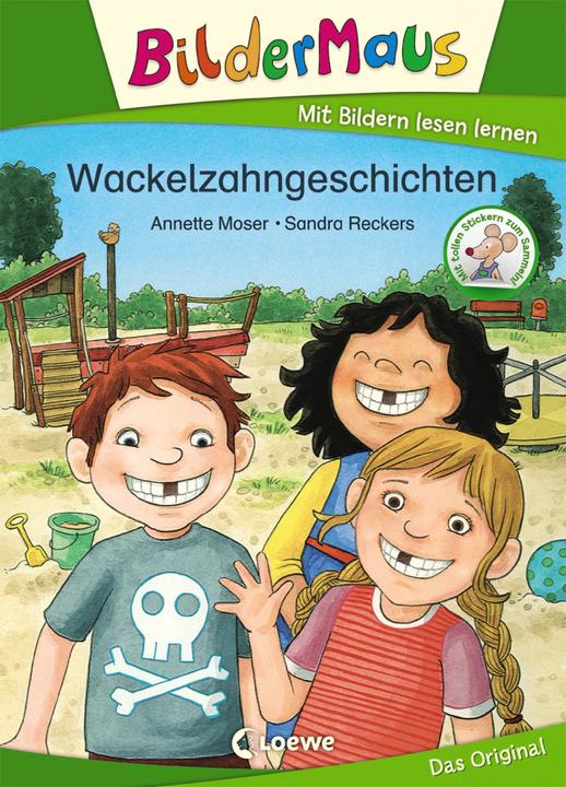 Image du produit Bildermaus - Wackelzahngeschichten (Allemand, Annette Moser, Sandra Reckers, Livres de première lecture Loewe, 2020)