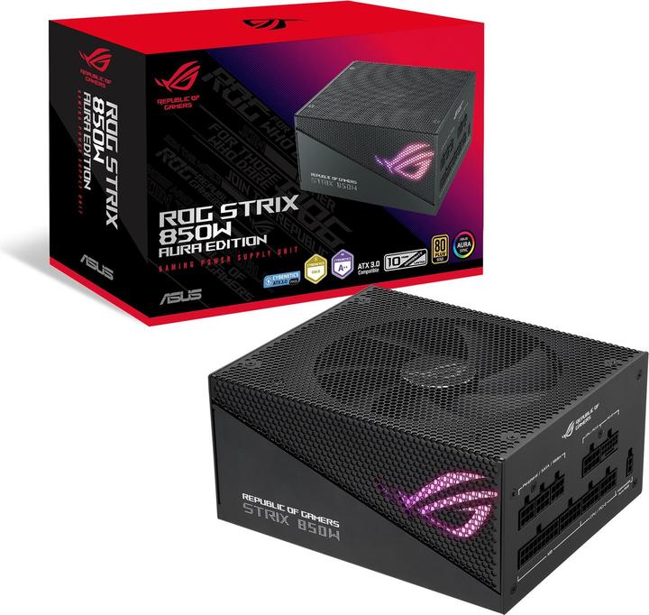 Produktbild ASUS PSU ROG STRIX 850W Gold Aura Edition (850 W)