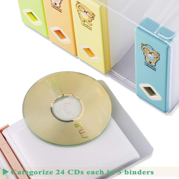 Actual product image AhfuLife CD/DVD/Blu-ray storage boxes