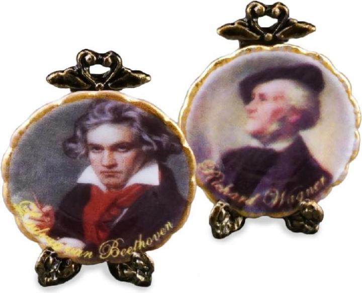 Image du produit Reutter 001.400/2 - Assiette murale "Beethoven/Wagner", miniature
