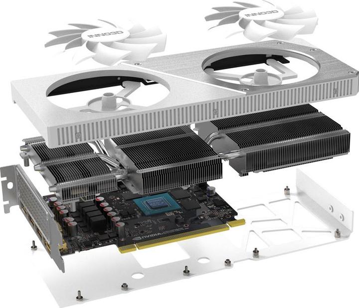 Image du produit Inno3D RTX4060 TI Twin X2 OC WHITE 8Go GDDR6 HDMI 3x (8 Go)
