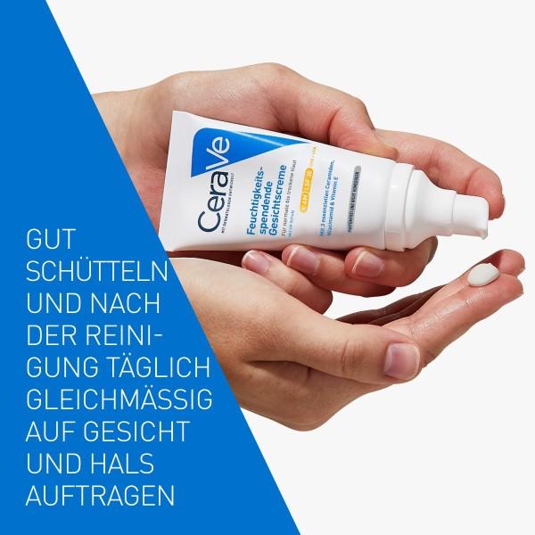 Produktbild CeraVe Feuchtigkeitsspendende Gesichtscreme SPF30, 52 ml (52 ml, SPF 30)