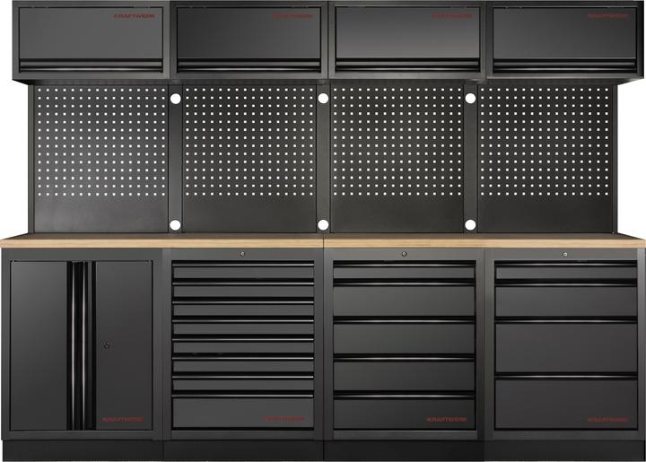 Kraftwerk MOBILIO BLK Kombi Lochwand Buche (272 cm, 200 cm)