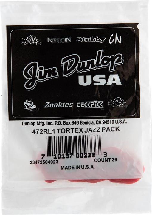 Produktbild Dunlop Tortex Jazz 1 rot L 1 (36) (36 x)