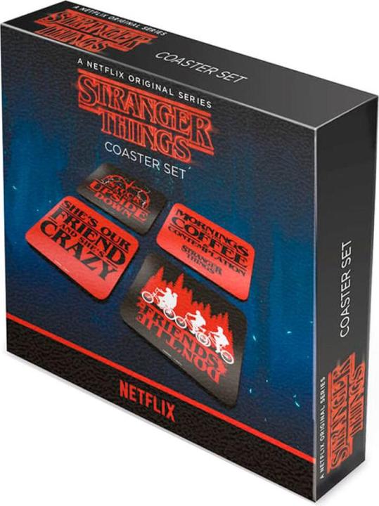 Actual product image Pyramid Stranger Things - Sentence (4 x, Glass coaster)