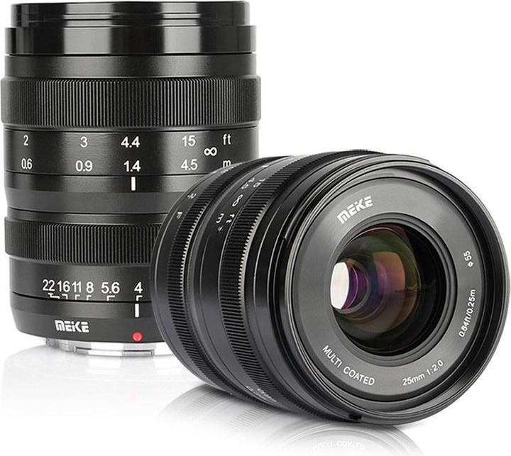 Actual product image Meike MK 25mm F2.0 Canon M mount (Canon EF-M)