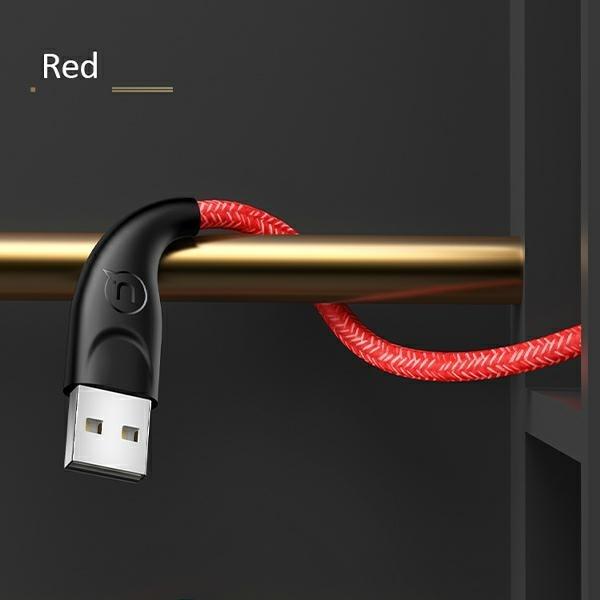 Produktbild Usams Kabel pleciony U41 microUSB 2m 2A czerwony/red SJ396USB02 (US-SJ396) Fast Charge (2 m, USB 3.0)