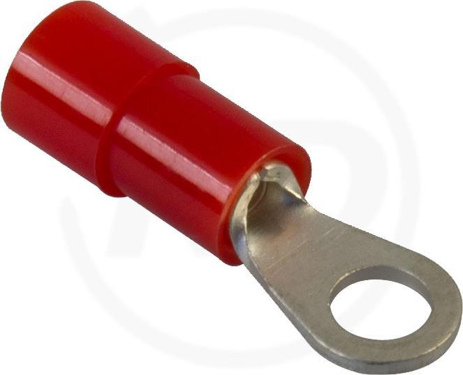 Goldline Ringöse rot 0.5 - 1.0 mm / 6 mm 100 Stück
