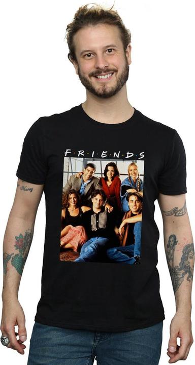 Actual product image Friends Mens Group Photo Window T-Shirt (XXL)