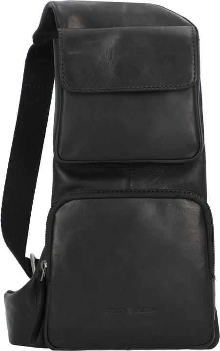 Produktbild Greenburry Pure Black Umhängetasche Leder 16 cm