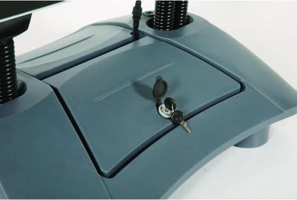 Actual product image Update Displays Customer stopper WindPro LED silver DIN A1 2 compartments (A1)