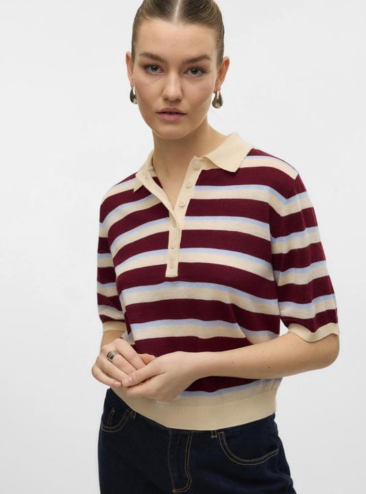 Actual product image Vero Moda AWSIKITA Gestricktes Poloshirt Polo (L)