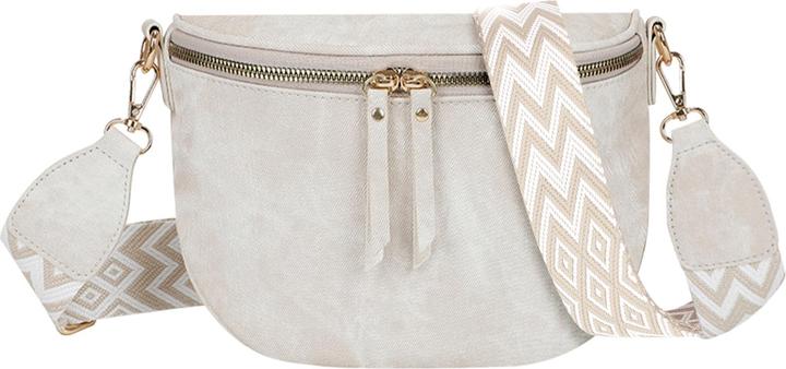 Gallantry Schultertasche Banane Luna Jeans-Effekt