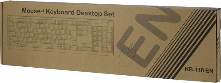 Produktbild Intertec AC KB-101DE Desktop USB 1200dpi,105 Tasten,kabelgebunden (DE, Kabelgebunden)