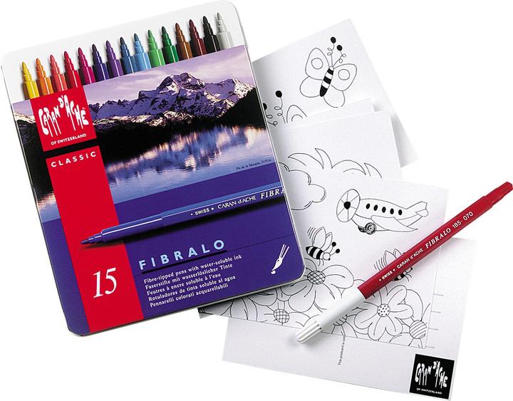 Actual product image Caran d'Ache Fibralo Metallschachtel (Multicoloured, 15 x)
