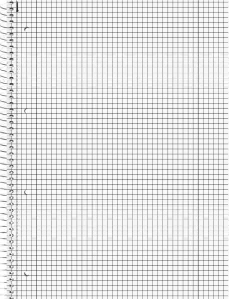 Image du produit Carnet de notes du collège (A4, Quadrillé, Non contraignant)