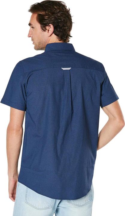 Actual product image Universal Textiles Mens Dotted Short-Sleeved Shirt (XL)