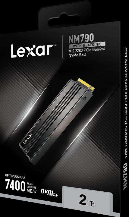 Produktbild Lexar NM790 mit Kühlkörper (2000 GB, M.2 2280)